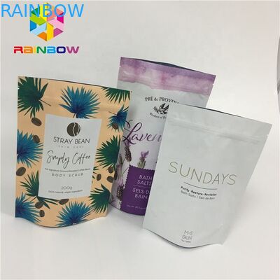 3 Schichten lamellierte Masken-leere Aluminiumfolie-Kosmetiktasche-Masken-Beutel-wiederversiegelbar