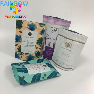 3 Schichten lamellierte Masken-leere Aluminiumfolie-Kosmetiktasche-Masken-Beutel-wiederversiegelbar