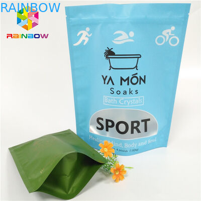 Klares Fenster-Mattplastikbeutel, die Aluminiumfolie-Kristallbadesalz-Heißsiegelfähigkeit verpacken