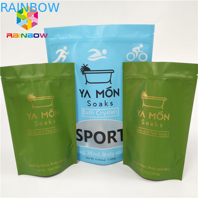 Klares Fenster-Mattplastikbeutel, die Aluminiumfolie-Kristallbadesalz-Heißsiegelfähigkeit verpacken