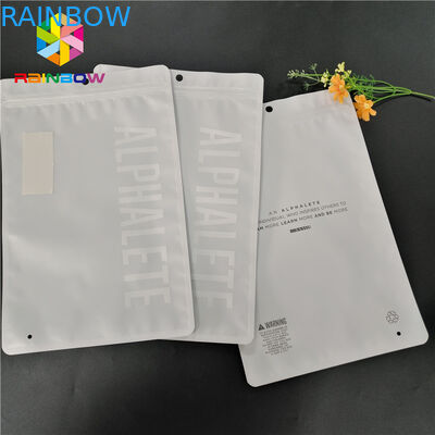 Geruch Beweis lamellierte Plastik mit Reißverschlussstehen oben Beutel-klares kundenspezifisches Drucklogo