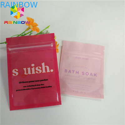 Geruch Beweis lamellierte Plastik mit Reißverschlussstehen oben Beutel-klares kundenspezifisches Drucklogo