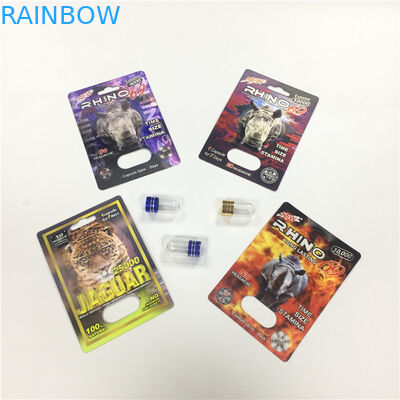 NASHORN 8/11/25 Leercontainer der Anzeigen-Blasen-Karten-Verpackungs-männlicher Verbesserungs-Leistungs-Pillen-3d