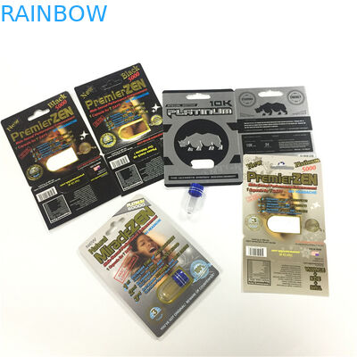 NASHORN 8/11/25 Leercontainer der Anzeigen-Blasen-Karten-Verpackungs-männlicher Verbesserungs-Leistungs-Pillen-3d