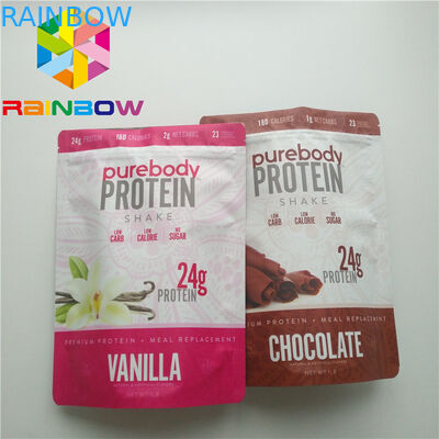 Das reine Vitamin- Cpulver-Plastik- Beutel-Verpacken steht oben Spitzen- Zip-Plastik-Folien-Beutel