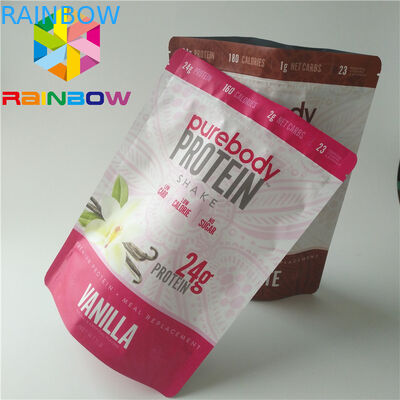 Das reine Vitamin- Cpulver-Plastik- Beutel-Verpacken steht oben Spitzen- Zip-Plastik-Folien-Beutel