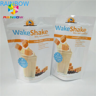 Wiederversiegelbar stehen Sie oben Reißverschluss-Beutels-Milch - das Tee-Pulver, das glattes fertiges volles Drucken verpackt