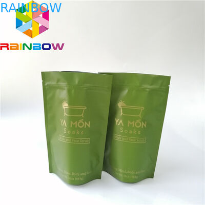 Folie gezeichnete Plastik stehen oben Reißverschluss-Beutel-Badesalz-Hautpflege-Verpackengravüren-Drucken