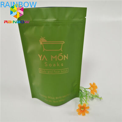 Folie gezeichnete Plastik stehen oben Reißverschluss-Beutel-Badesalz-Hautpflege-Verpackengravüren-Drucken