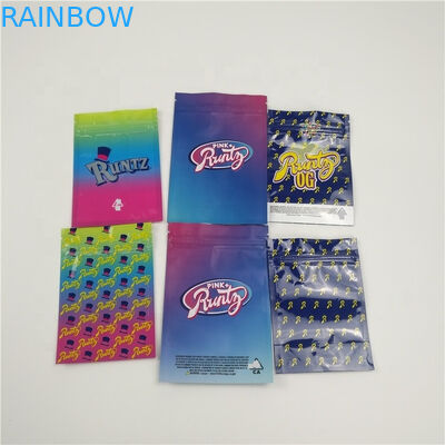 Der Reißverschluss, der Plastik-Plastik verpackt, sackt Nahrungsmittelgrad-Material für Pulver/Pille/Hanf ein