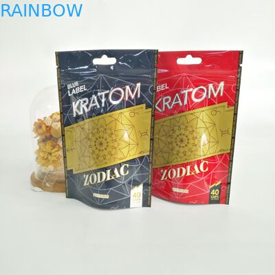 Der Reißverschluss, der Plastik-Plastik verpackt, sackt Nahrungsmittelgrad-Material für Pulver/Pille/Hanf ein