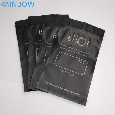 Kopfhörer-Telefon-Kasten-verpackender unterer Keil sackt Plastikreißverschluß kundengebundene Größe ein