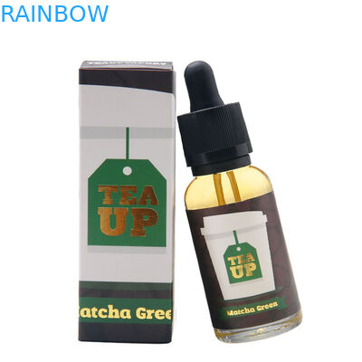 Faltbarer Papierkasten, der Flaschen-Aufkleber 10ml 15ml 30ml CBD flüssigen Öl-E verpackt