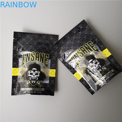 Geruch-Beweis-Verpackungs-Plastiktasche-Kalifornien-Plätzchen mit Reißverschluss, die Mattoberfläche verpacken