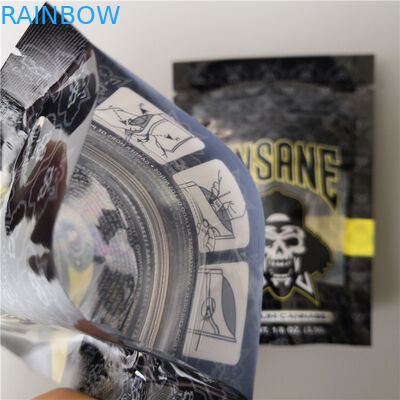 Geruch-Beweis-Verpackungs-Plastiktasche-Kalifornien-Plätzchen mit Reißverschluss, die Mattoberfläche verpacken