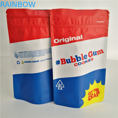 Aluminiumfolie-Kinderbeweis-Taschen-Kräuterweihrauch-mit Reißverschluss Verpackengravüren-Drucken