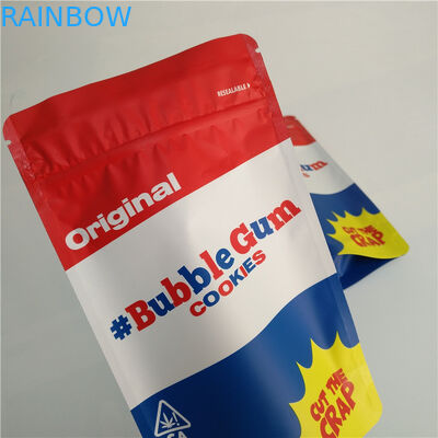 Aluminiumfolie-Kinderbeweis-Taschen-Kräuterweihrauch-mit Reißverschluss Verpackengravüren-Drucken