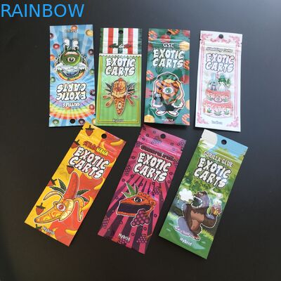 Die Vape-Patrone Cbd-Öl-Plastikbeutel, die exotische Wagen Plastik mit Reißverschluss verpacken, sacken 0.5ml 1ml ein
