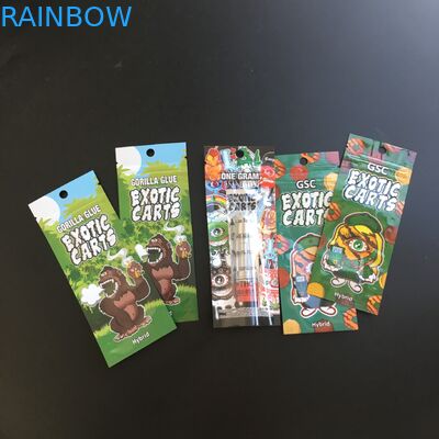 Plastik-Folien-Plastikbeutel, die Reißverschluss-kundenspezifisches Drucken für Zigarren-Tabak-Verpackungen verpacken