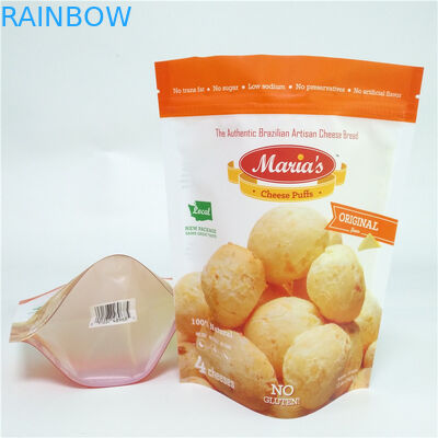 Gewohnheit druckte Snack-Food-die Verpackentaschen-Aluminiumfolie, die für Käse-Hauch wiederversiegelbar ist