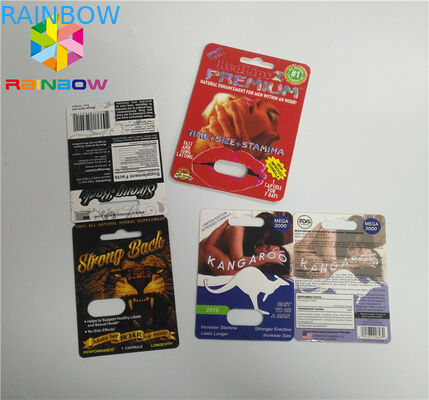 UVdruckblasen-Karte, die CBD-Öl-Flaschen-Papier-Blasen-Karten/elektronische Vape-Patrone verpackt