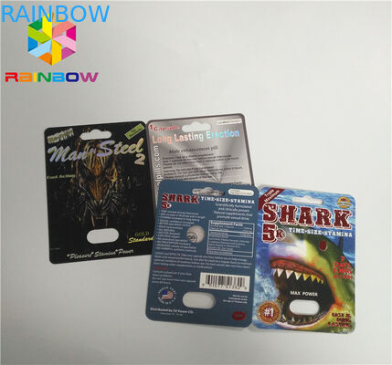 UVdruckblasen-Karte, die CBD-Öl-Flaschen-Papier-Blasen-Karten/elektronische Vape-Patrone verpackt