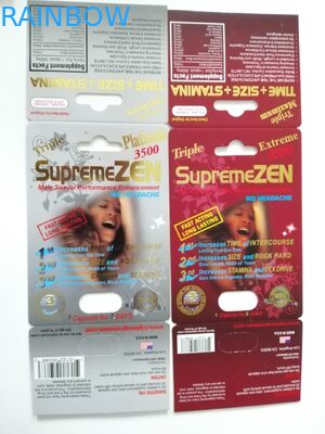 Der männliche Energie-sexuelle Anzeigen-3D Effekt-Blasen-Karten Papierkasten-Premier-Zen 3D für Pillen