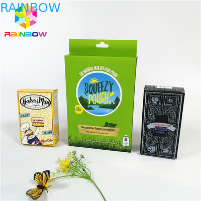 Recyclebare kundenspezifische Logoentwurfsmarke druckte heiße stempelnde Papierkartenuvkästen mit Fallloch für Geschenkkosmetik