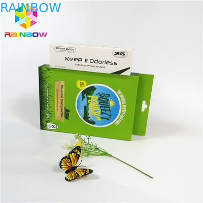 Recyclebare kundenspezifische Logoentwurfsmarke druckte heiße stempelnde Papierkartenuvkästen mit Fallloch für Geschenkkosmetik