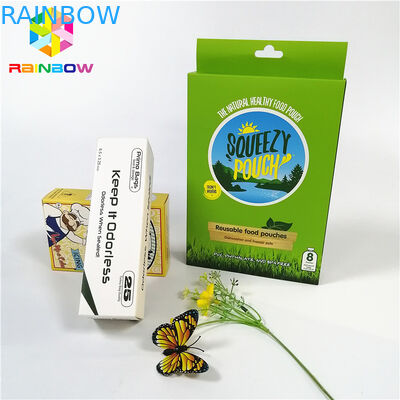 Recyclebare kundenspezifische Logoentwurfsmarke druckte heiße stempelnde Papierkartenuvkästen mit Fallloch für Geschenkkosmetik