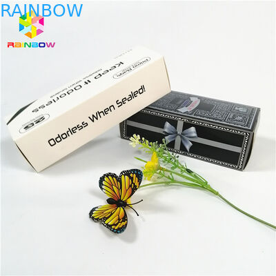 Glatte glänzende heiße stempelnde Verpackenkartenkästen der Soem-Markenlogo-Drucksachekasten-Geschenkkosmetikwimper