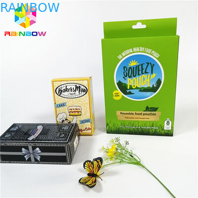 Verpackenkartenkästen der glatten glänzenden Soem-Entwurfslogodrucksache-Kartenkasten-Geschenkkosmetikwimper