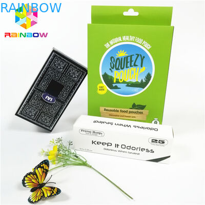 Verpackenkartenkästen der glatten glänzenden Soem-Entwurfslogodrucksache-Kartenkasten-Geschenkkosmetikwimper