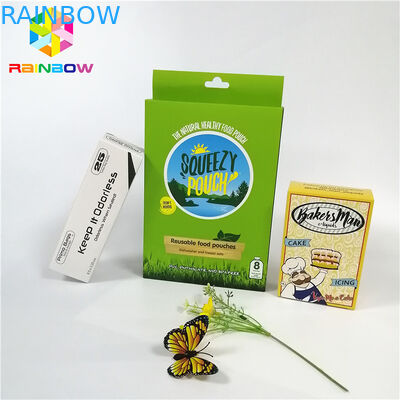 Verpackenkartenkästen der glatten glänzenden Soem-Entwurfslogodrucksache-Kartenkasten-Geschenkkosmetikwimper