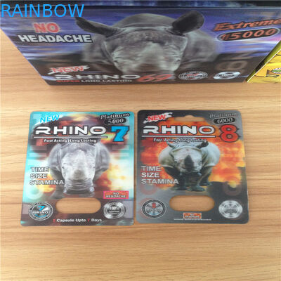 Pp. 3D kardiert die Kapseln, die umweltfreundliche Blasen-das sexuelle Leistungs-Nashorn 69 verpacken