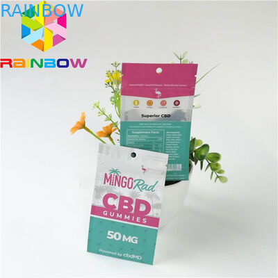 Aluminiumfolie-Plastikbeutel, die Kräuterweihrauch-Satz der Geruch-Beweis-Reißverschluss-Spitzen-CBD verpacken