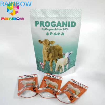 Kundenspezifisch stehen Sie oben Oxytetracyclin-das lösliche Pulver-Verpacken der Reißverschluss-Beutels-20%