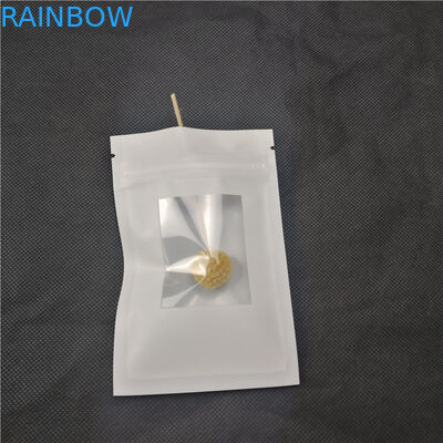 Schwarze Texte druckten Schmuck-Verpackungs-Beutel-weißen Hintergrund für Armband-Pakete Earings