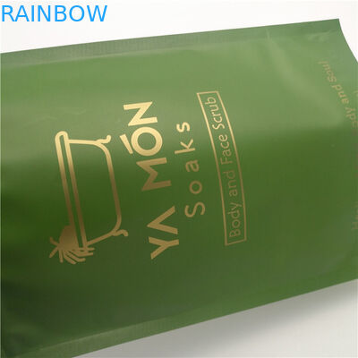 Aluminiumfolie-Unterseiten-Keil sackt das Leck-Beweis-Logo-Druckverpacken mit Reißverschluss ein