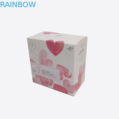 Faltbare Anzeigen-Papierkasten-verpackende weiße Pappe für Kosmetik-/Seifen-/Nahrungsmittelplätzchen-Geschenk