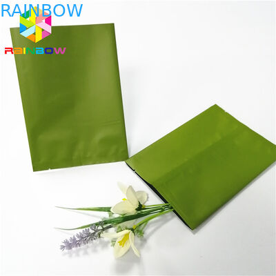 Hellgrüner hinterer Mittelheißsiegel sackt kundenspezifischen Logo-Folien-Nahrungsmittelpulver-Süßigkeits-Beutel ein