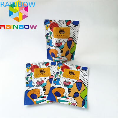 Stehen Sie oben verpackenden Plastikbeutel die mit Reißverschluss, wiederverwendbare Aluminiumfolie-Kaffee-Tasche