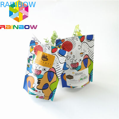 Stehen Sie oben verpackenden Plastikbeutel die mit Reißverschluss, wiederverwendbare Aluminiumfolie-Kaffee-Tasche