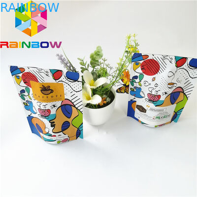 Stehen Sie oben verpackenden Plastikbeutel die mit Reißverschluss, wiederverwendbare Aluminiumfolie-Kaffee-Tasche