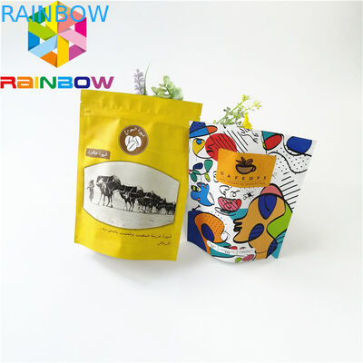 Gewohnheit druckte Aluminiumfolie-Verpacken- der Lebensmitteltasche lamellierten Zipverschluß für Trockenfleisch vom Rind