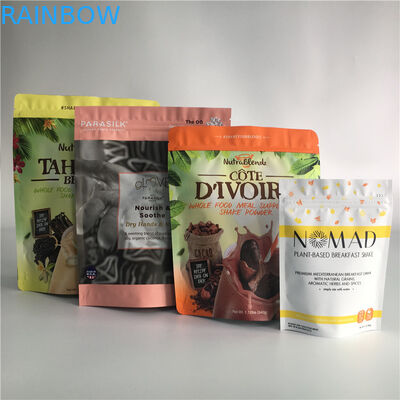 Kundengebundene Druckteebeutel, die Standup Beutel-biologisch abbaubare Reißverschluss-Oberflächenabdichtung verpacken