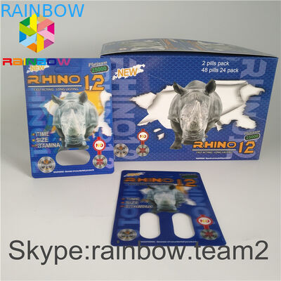 Männliche sexuelle Verbesserungs-Blisterpackung, die Papier-Schaukartons 350g 400g für Kapsel verpackt