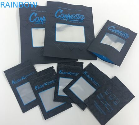 Digital-Drucksackt luftdichter Zipverschluß gummiartige kleine Beutel der Aluminiumfolie-CBD ein