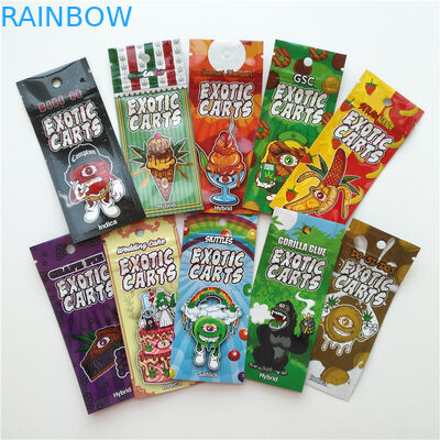 Vape-Patronen-Aluminiumfolie-Verpackentaschen-exotisches Wagen-Beutel-Gewohnheits-Logo