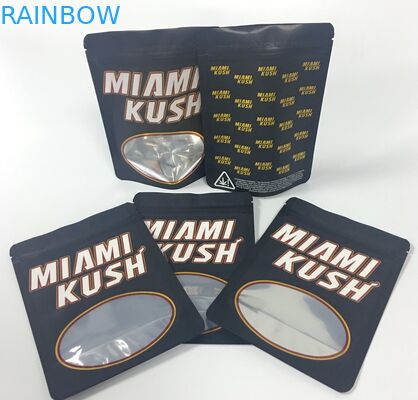 Kräuterweihrauch Edibles sackt medizinische Zoll des Marihuana-Paket-4x6 mit klarem Fenster ein